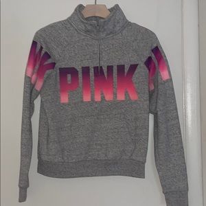 Pink half zip